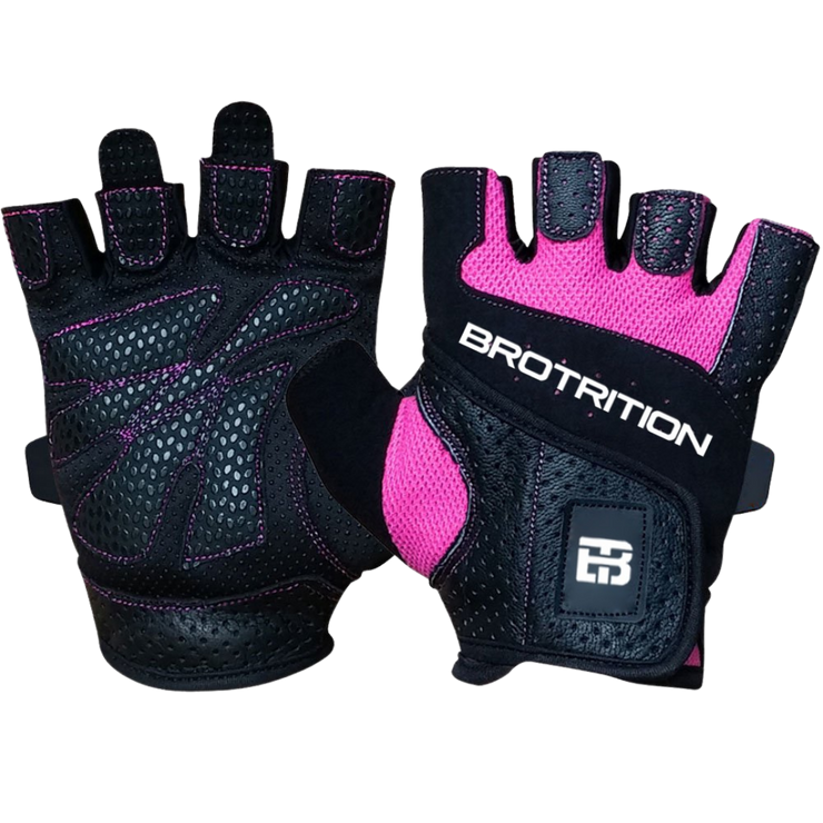 Brotrition Gloves - Ladies Pink & Black